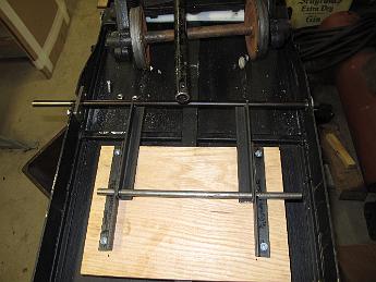  The brake mechanism is quite simple, all the parts are from the scrapbox.